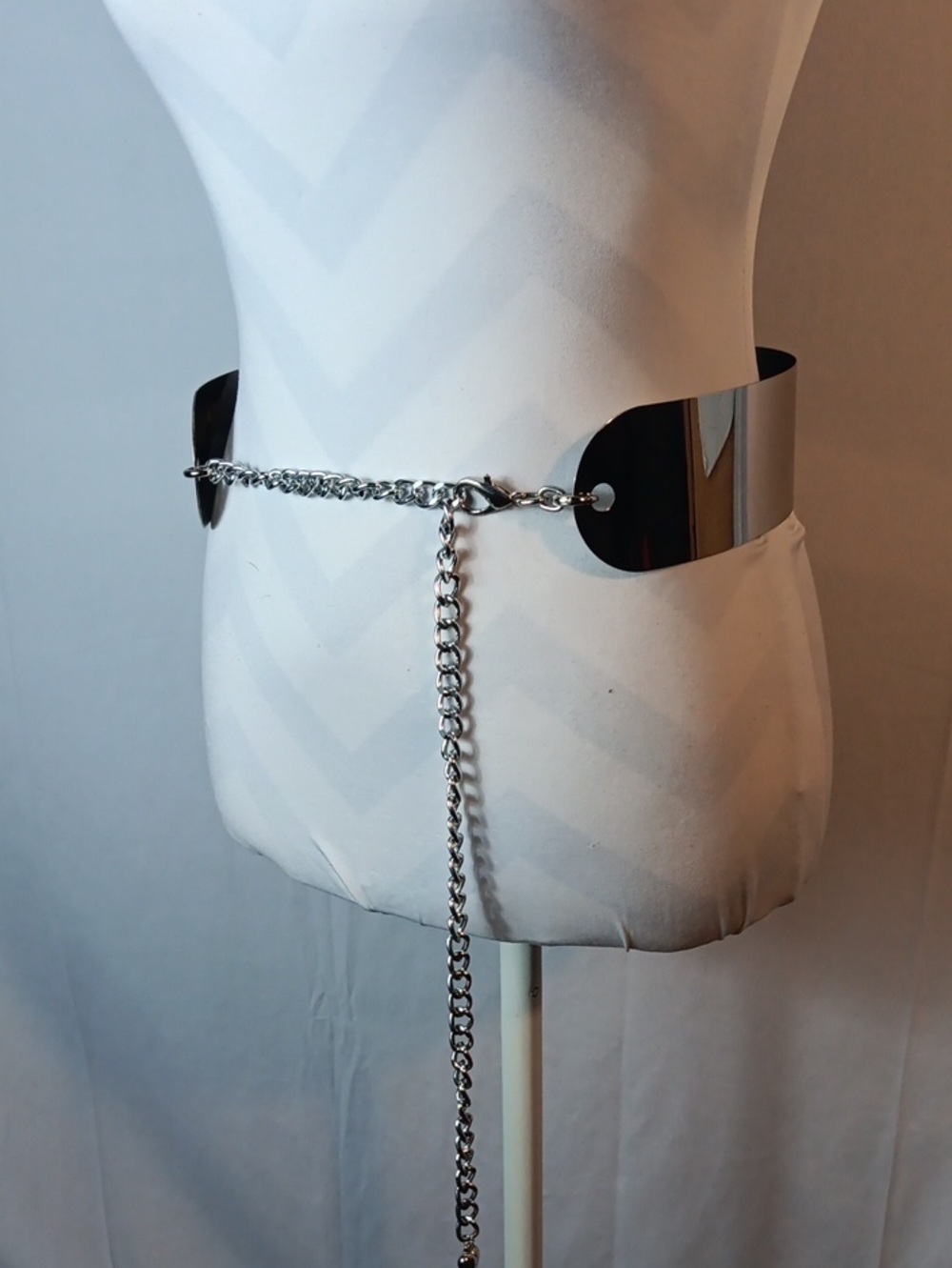 Silver Metal Chain Waist Belt - Women Accessories
